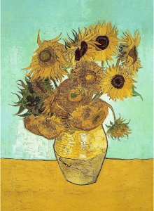 Trefl Puzzle drewniane 200 elementów Słoneczniki Vincent van Gogh 2