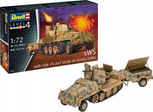 Revell Model plastikowy SWS W/Flak43 & SD AH58 Ammo Trailer 1