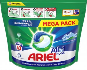 Ariel Kapsułki do prania All-in-1 Mountain Spring 63 szt. 7
