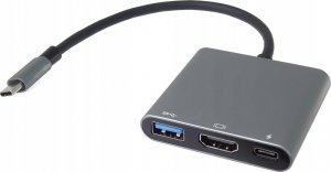 HUB USB PremiumCord Adaptér USB-C na HDMI + USB3.0 + PD, rozlišení 4K a FULL HD 1080p 3