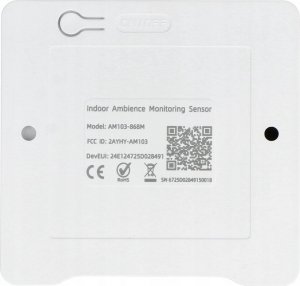 MILESIGHT Milesight AM103 Czujnik jakości powietrza LoRaWAN z wyświetlaczem E-INK 3w1 Pomiar: Temperatury Wilgotności CO2 Kompaktowe Rozmiary Bateryjny 3