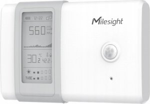 MILESIGHT Milesight AM107 Czujnik monitorowania otoczenia wewnętrznego LoRaWAN 7w1 Pomiary: Temperatury Wilgotności Co2 Ciśnienia Ruchu Natężenia Światła TVOC wyświetlacz E-Ink Bateryjny 4
