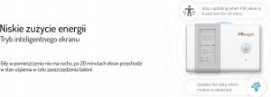 MILESIGHT Milesight AM107 Czujnik monitorowania otoczenia wewnętrznego LoRaWAN 7w1 Pomiary: Temperatury Wilgotności Co2 Ciśnienia Ruchu Natężenia Światła TVOC wyświetlacz E-Ink Bateryjny 8