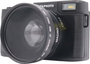 Aparat cyfrowy AgfaPhoto Zestaw VLOG Aparat Cyfrowy 24MP Kamera 4K AgfaPhoto VLG-4K + Pilot Mikrofon 9