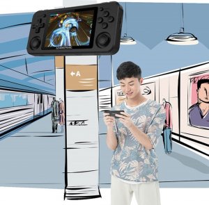 Konsola przenośna Anbernic Konsola Anbernic RG351P czarny/black 7