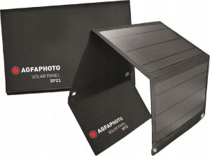 Ładowarka solarna AgfaPhoto Panel Solarny Słoneczny Ładowarka Do Agfaphoto 100pro Oraz Inne Dc 18v 2.1a / Usb 5v 2.4a 1