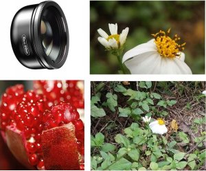 Apexel Obiektyw / Soczewka Makro 100mm Hd + Filtr Cpl + Uchwyt 1.4" / Iso Do Telefonu / Apl-hb100cpl 4