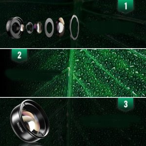 Apexel Obiektyw / Soczewka Makro 100mm Hd + Filtr Cpl + Uchwyt 1.4" / Iso Do Telefonu / Apl-hb100cpl 7