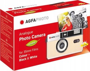 Aparat cyfrowy AgfaPhoto Agfa Agfaphoto Aparat Analogowy Na Film 35mm (135) + Lampa - Beżowy 2