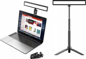 Apexel Lampa Led Na Monitor + Klips + Statyw / 3x Iso + 1.4" Do Vlog Livechat / Apexel Apl-fl06 2