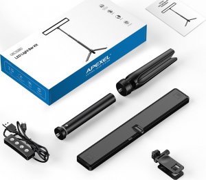 Apexel Lampa Led Na Monitor + Klips + Statyw / 3x Iso + 1.4" Do Vlog Livechat / Apexel Apl-fl06 5