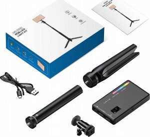 Apexel LED 140 Rgb / 3100 Mah 1/4"" Iso + Statyw + Głowica 3D (APL-FL07) 4