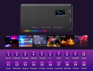 Apexel LED 140 Rgb / 3100 Mah 1/4"" Iso + Statyw + Głowica 3D (APL-FL07) 5