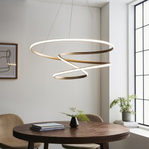 Lampa wisząca Essensey Żyrandol designerski L&-197639 Light& LED 88W 3000K ring złoty 7