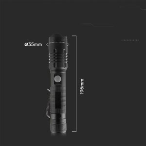 Latarka V-TAC Latarka Ręczna V-TAC LED 10W SMD Ładowanie USB-C IP54 VT-9910 1000lm 5