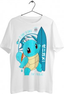 Nintendo Koszulka Pokmon Squirtle - Surfingowy Hit, Unisex T-shirt dla Fanów XS 1