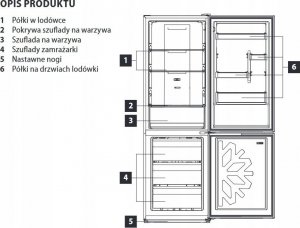 Lodówka Concept Lodówka z zamrażarką WHITE LK6560wh 14