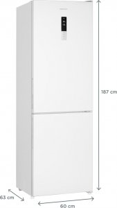 Lodówka Concept Lodówka z zamrażarką WHITE LK6560wh 4