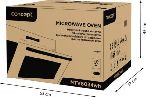 Kuchenka mikrofalowa Concept Kuchenka mikrofalowa do zabudowy WHITE MTV8034wh 9