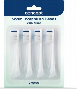 Końcówka Concept ZK0050 Końcówka szczoteczki do zębów PERFECT SMILE ZK500x, Daily Clean, 4 szt, biała 4