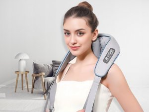 Masażer Alpha MASAŻER DO SZYI KARKU CIAŁA PLECÓW PODGRZEWANY KOŁNIERZ PAS MASUJĄCY ALPHA 2