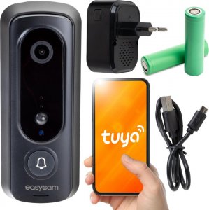 Kamera IP EASYCAM Bezprzewodowy dzwonek z kamerą Wi-Fi, Tuya EasyCam EC-VDB2 1