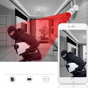 Kamera IP EASYCAM Bezprzewodowy zestaw do monitoringu EasyCam Wi-Fi 4 kamery 3MPx audio 6