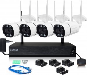 Kamera IP EASYCAM Zestaw EasyCam Wi-Fi Kit/NVR4CH/4-5T3IR-A Audio 1