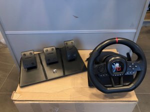 Subsonic SA5658, Steering wheel + Pedals + Joystick, PlayStation 4, Xbox One, Xbox One S, Xbox One X, Xbox Series S, Xbox Series X, D-pad, Options button, Share button, Wired, USB, Black 2