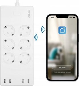 LogiLink LogiLink 6 gniazd Wi-Fi smart 1.8m biała 7