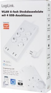 LogiLink LogiLink 6 gniazd Wi-Fi smart 1.8m biała 9