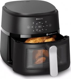 Frytkownica Philips Philips NA231/00 Airfryer, 1700 W, Pan volume 6.2 L, Black, Silver | Philips Airfryer | NA231/00 | Power 1700 W | Capacity 6.2 L | Black/Silver one size 4