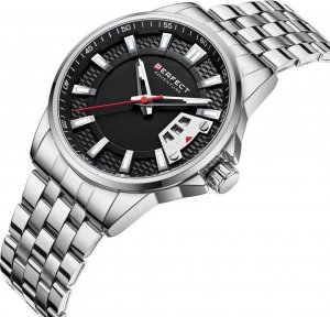Zegarek Perfect Srebrny zegarek męski bransoleta duży solidny Perfect M144 NoSize 3