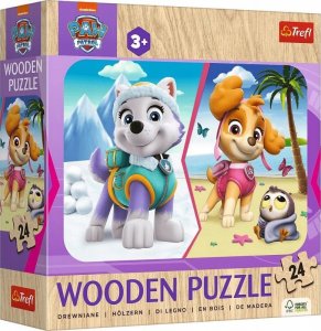 Trefl Puzzle drewniane Dziewczęcy Psi Patrol 24 elementy (20266) 1
