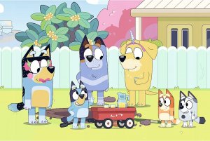 Trefl Puzzle 100 elementów Wesoły świat Bluey 3