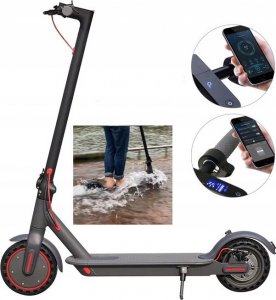 Hulajnoga elektryczna HULAJNOGA ELEKTRYCZNA IP54 LED 3 TRYBY 125KG 20KM/H SZYBKA WYTRZYMAŁA 4