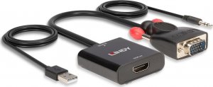 System przekazu sygnału AV Lindy Adap VGA&Audio to HDMI Konverter 3