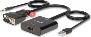 System przekazu sygnału AV Lindy Adap VGA&Audio to HDMI Konverter 5