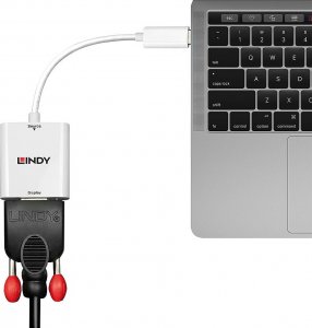 System przekazu sygnału AV Lindy Adap USB Typ C auf VGA Konverter 12