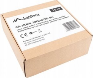 Kabel Lanberg HDMI - HDMI 10m czarny (CA-HDMI-20FB-0100-BK) 2