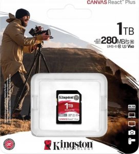 Karta Kingston Canvas React Plus SDXC 1 TB Class 10 UHS-II/U3 V60 (SDR2V6/1TB) 3