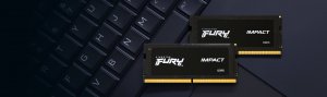 Pamięć do laptopa Kingston Fury Impact, SODIMM, DDR5, 32 GB, 6400 MHz, CL38 (KF564S38IBK2-32) 11