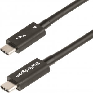 Kabel USB StarTech Thunderbolt - Thunderbolt 1 m Czarny (TBLT4MM1M) 1