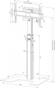 Neomounts Stojak podłogowy na monitor 37" - 75" (FL45S-825BL1) 6