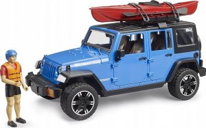 Bruder bruder Jeep Wrangler Rubicon Unlimited with kayak and figure, model vehicle 1