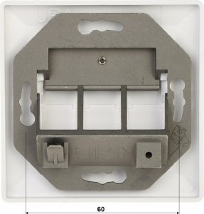 Solarix Gniazdko modularne Solarix na 3 keystony pod tynk białe 5