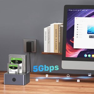 Stacja dokująca Unitek Stacja klonująca dyski 2 x SATA 2,5"/3,5" USB 5Gbps (Y-3026GY01-EU) 6