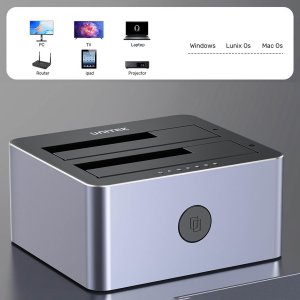 Stacja dokująca Unitek Stacja klonująca dyski 2 x SATA 2,5"/3,5" USB 5Gbps (Y-3026GY01-EU) 7