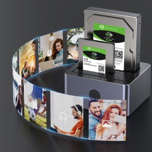 Stacja dokująca Unitek Stacja klonująca dyski 2 x SATA 2,5"/3,5" USB 5Gbps (Y-3026GY01-EU) 11