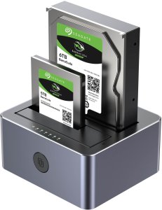Stacja dokująca Unitek Stacja klonująca dyski 2 x SATA 2,5"/3,5" USB 5Gbps (Y-3026GY01-EU) 3
